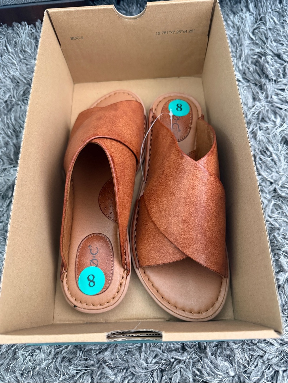b.o.c. Brown Sandals (New) - Picture 6 of 8
